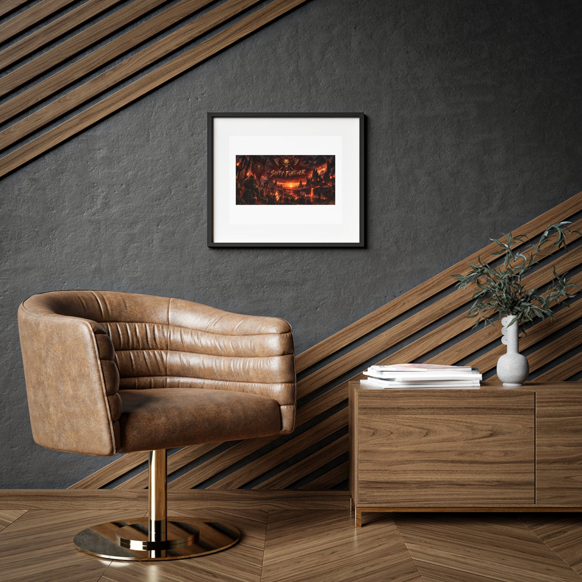 Framed Poster — Dark Fantasy 'Sinner' Matte Art Print