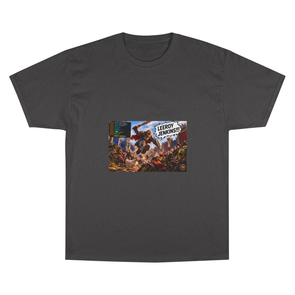 Leroy Jenkins Battle Meme T-Shirt