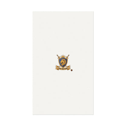 Lion Crest Watercolor Poster — 'Bow to the King' Matte Art Print