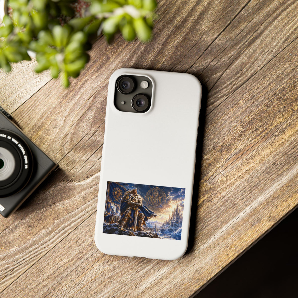 Viking Warrior Slim Phone Case — Norse Saga Art