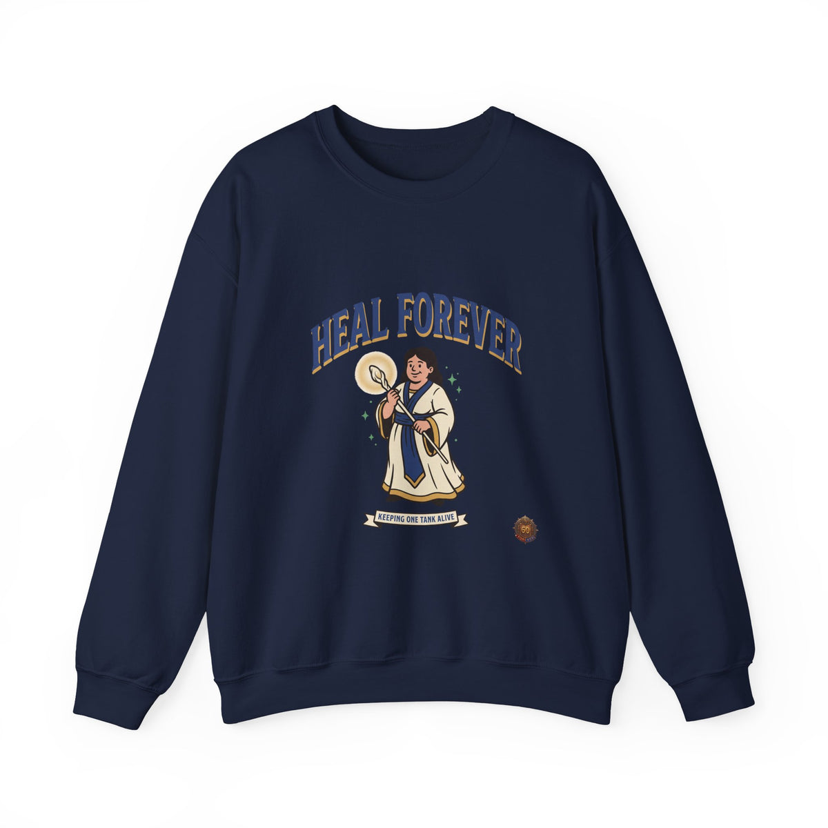 Heal Forever Sweatshirt — Vintage Saint Illustration Crewneck