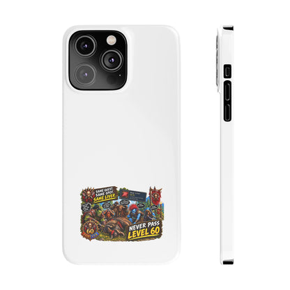 Level 60 Gamer Collage Slim Phone Case