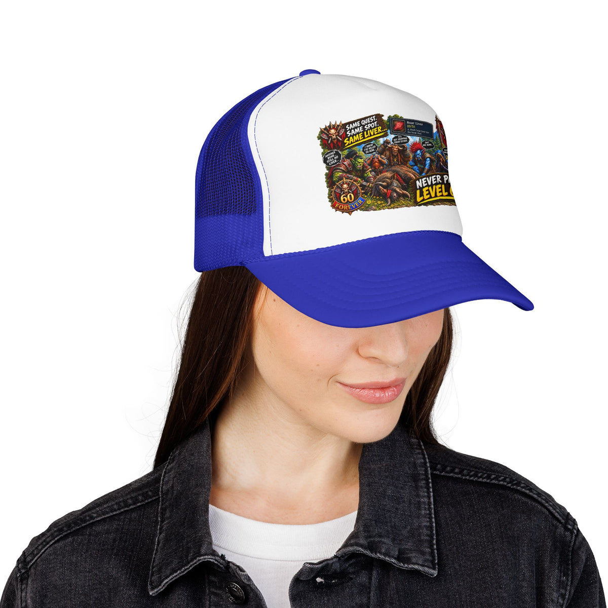 Red 'Til Dead Trucker Hat — Horror Zombie Foam Mesh Cap