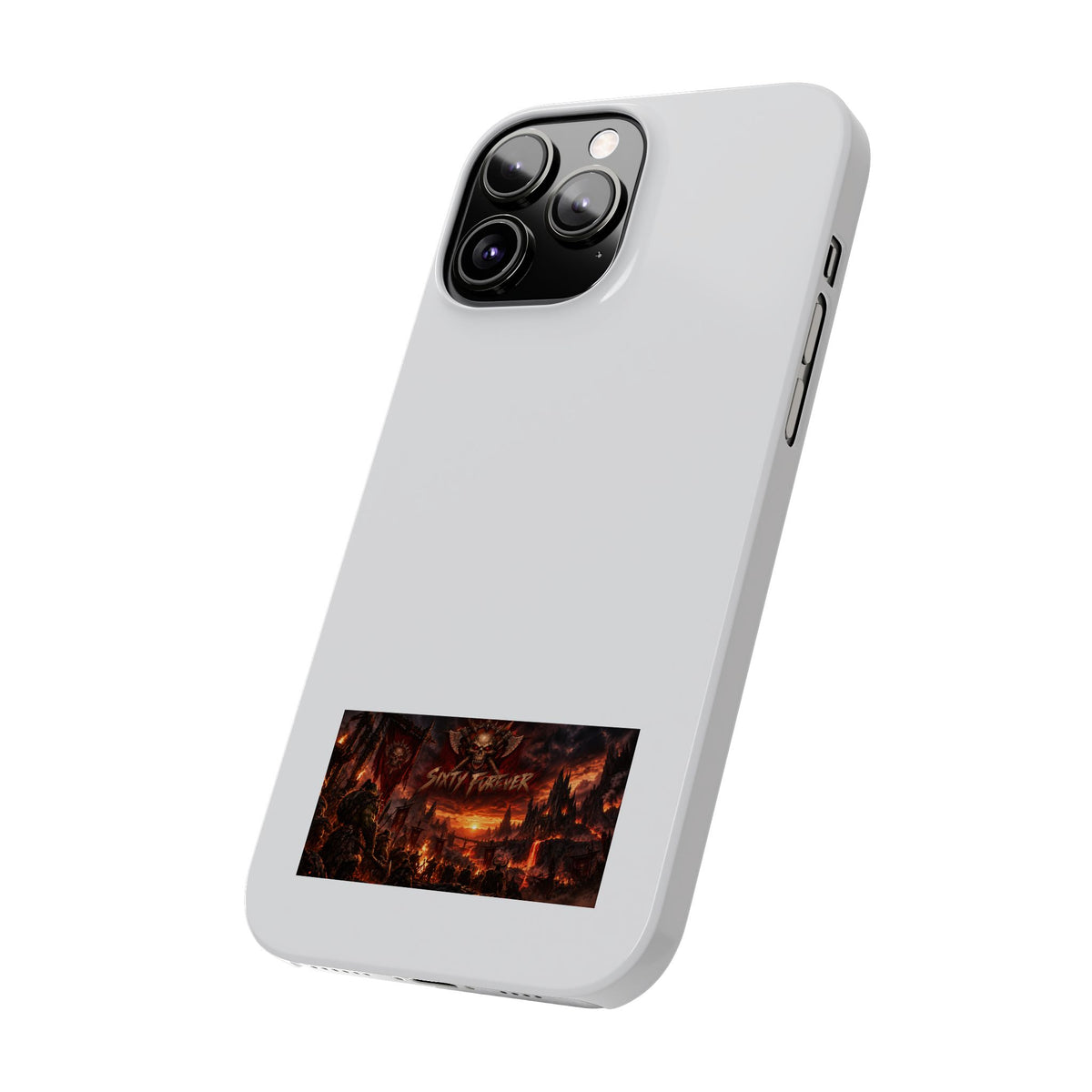 Slim Phone Case — Dark Fantasy Cityscape "Soft Panic" Design