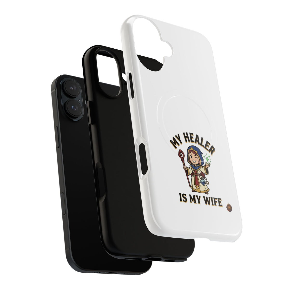 Phone Case — “My Healer Is My Wife” Cute RPG Healer Design, Tough Magnetic Protective Case