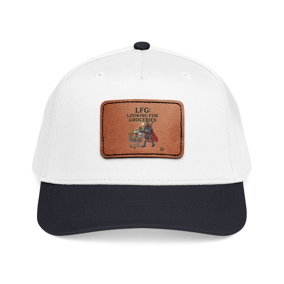 Leather Patch Baseball Cap — 'Need More Greens' Garden Hat