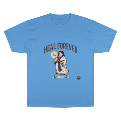 Heal Forever T-Shirt — Retro Saint Healing Graphic Tee