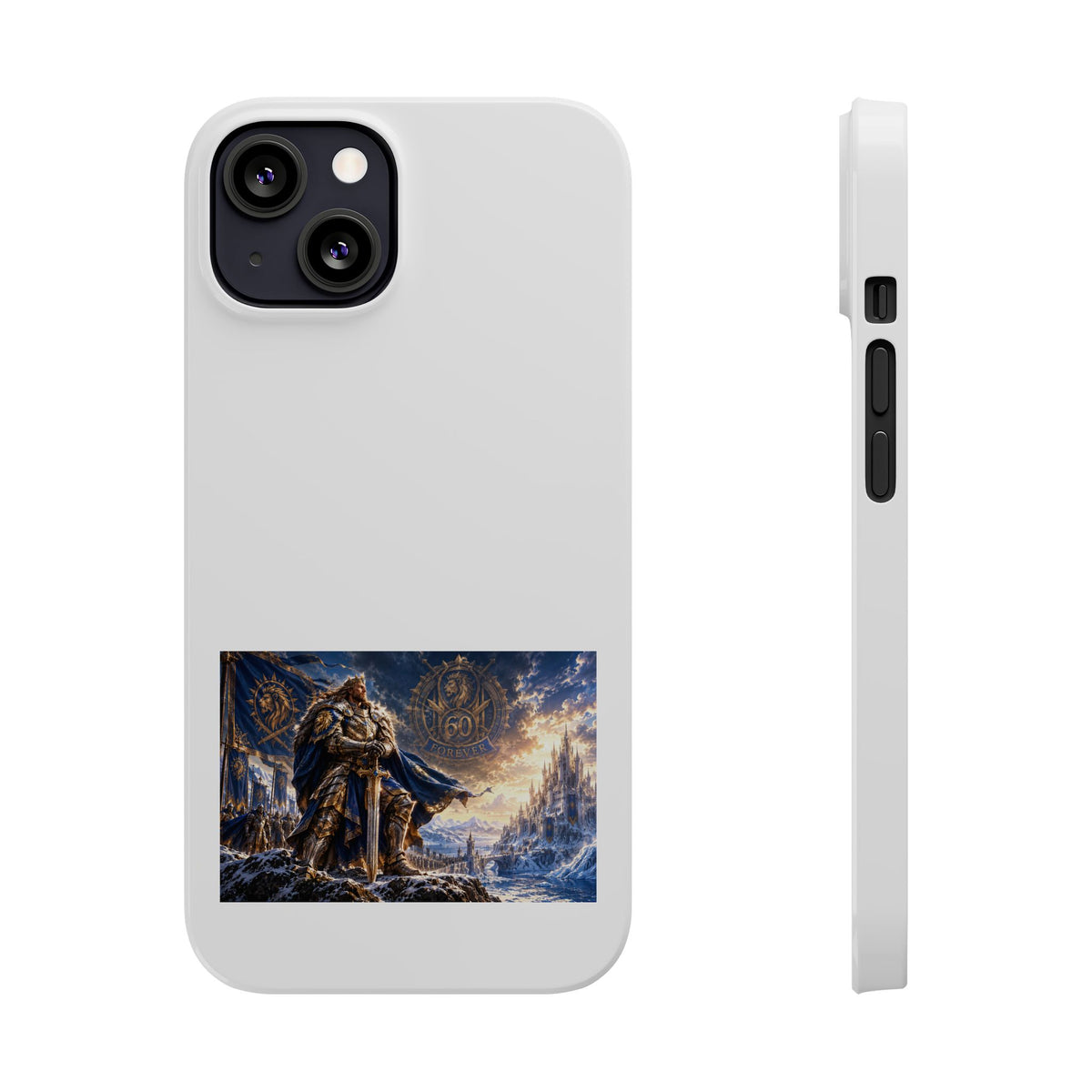 Viking Warrior Slim Phone Case — Norse Saga Art