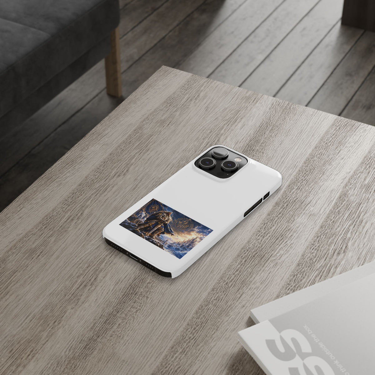 Viking Warrior Slim Phone Case — Norse Saga Art