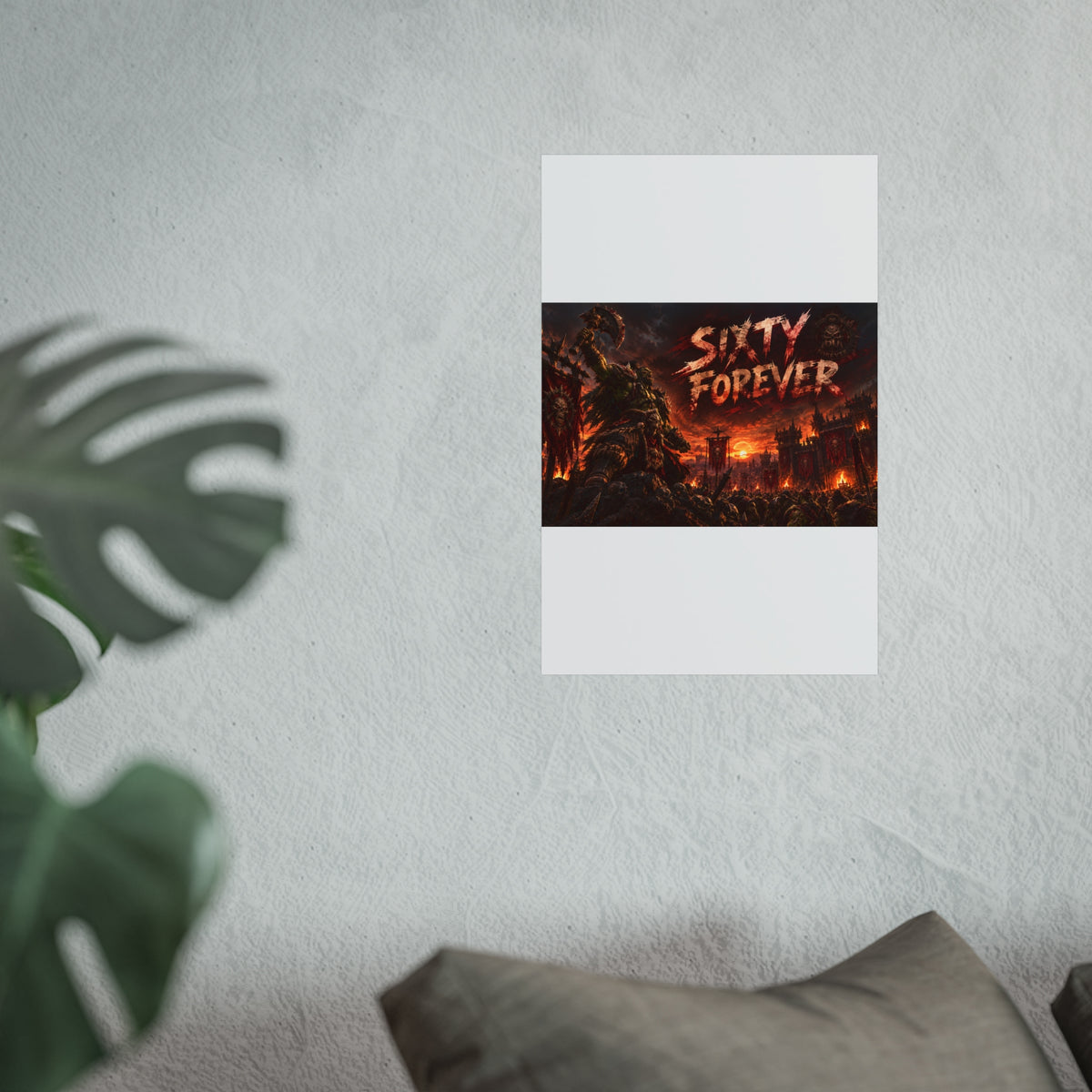 Sixty Forever War-Art Poster — Dark Fantasy Fine Art Print