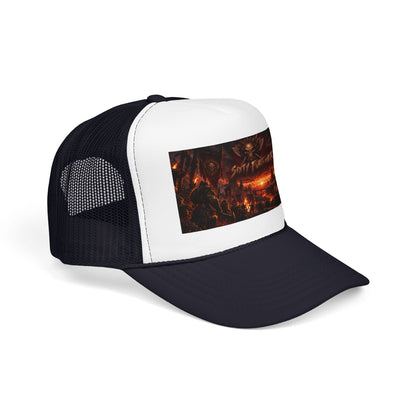 Foam Trucker Hat — Dark Fantasy 'Satanic' Apocalypse Graphic Cap