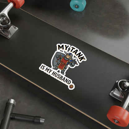 My Tank Is My Husband — Die-Cut Gaming Tank Sticker