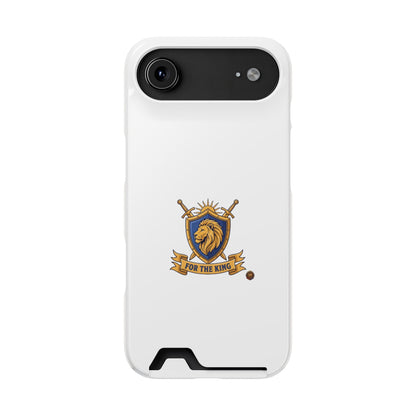 Lion Crest Phone Card Case — 'For The King' Slim Wallet Phone Case