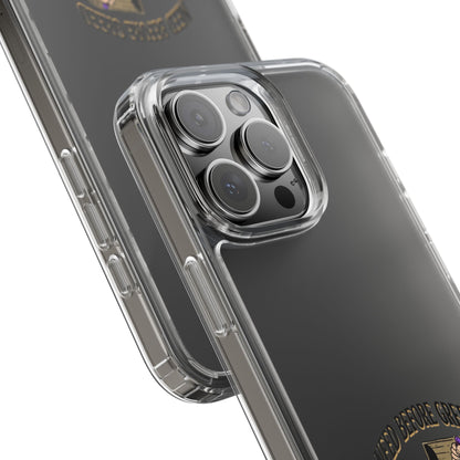Clear Phone Case — "Need Before Greed" Treasure Chest Design