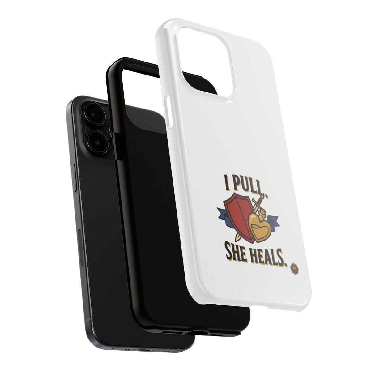 Phone Case — "I Pull, She Heals" RPG Couple Gaming Protective Case
