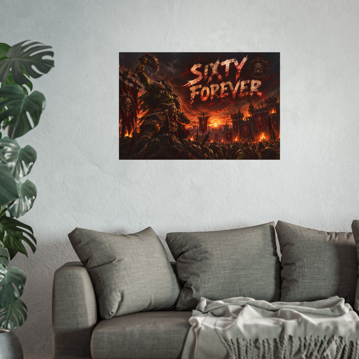 Sixty Forever War-Art Poster — Dark Fantasy Fine Art Print