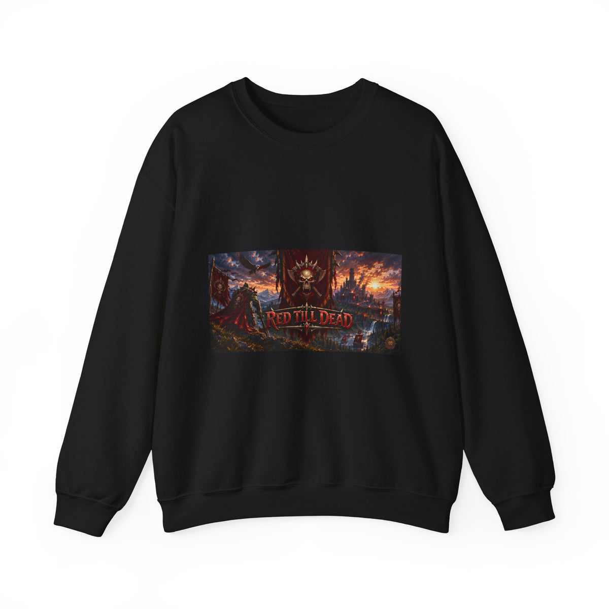 Crewneck Sweatshirt — Red Dead Scenic Game Logo Graphic