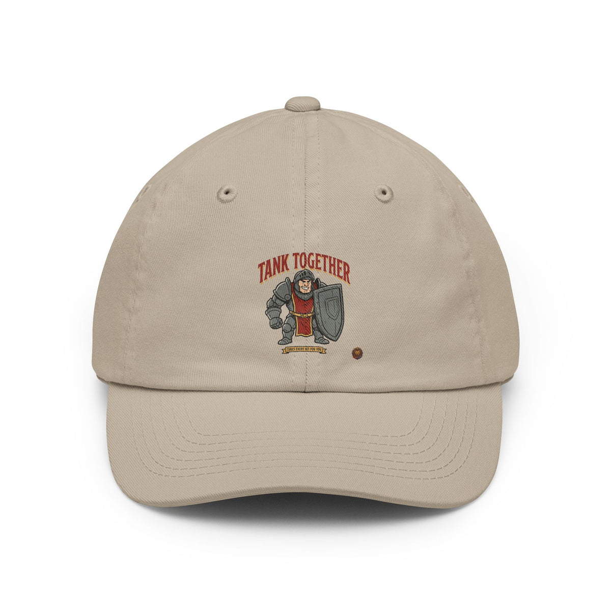 Think Together Dad Hat — Vintage Shield Emblem Baseball Cap