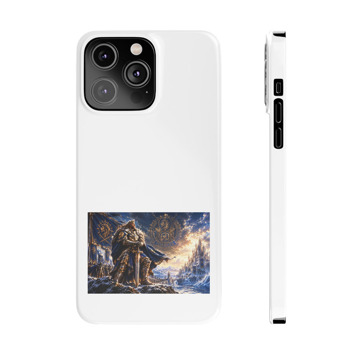 Viking Warrior Slim Phone Case — Norse Saga Art