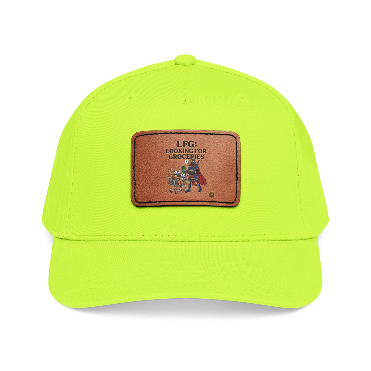 Leather Patch Baseball Cap — 'Need More Greens' Garden Hat