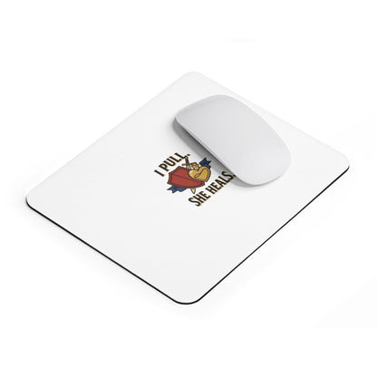 I Pull, She Heals — Gaming Mouse Pad