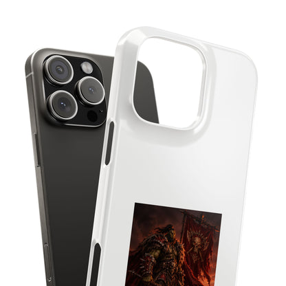 Slim Phone Case — Dark Viking Warrior 'Sixty Forever' Graphic