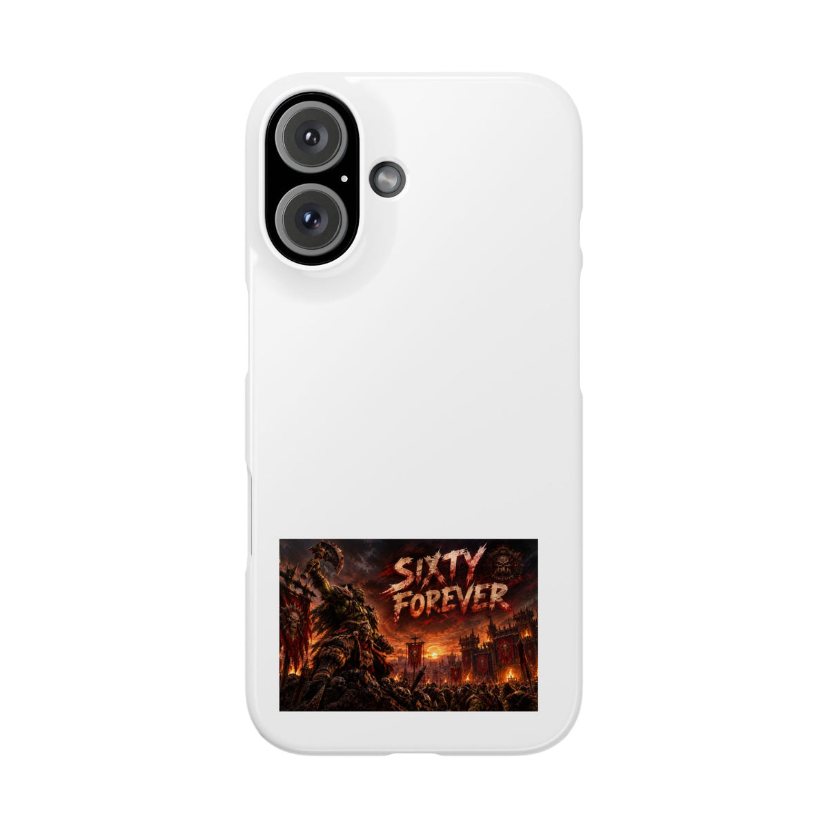 Slim Phone Case — "Sixty Forever" Apocalyptic Artwork