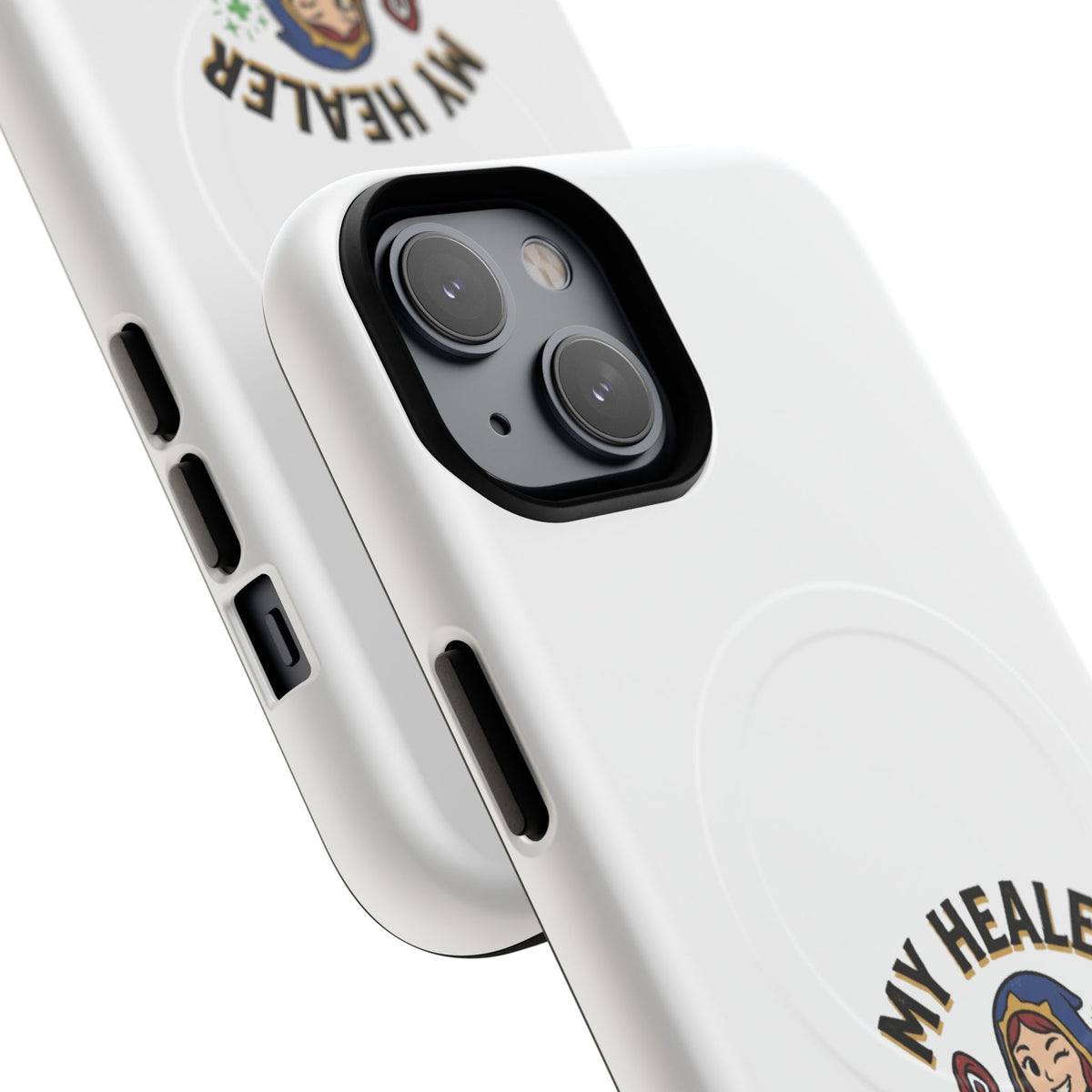 Phone Case — “My Healer Is My Wife” Cute RPG Healer Design, Tough Magnetic Protective Case