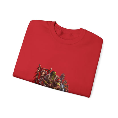 Red Till Dead Graphic Sweatshirt — Gothic Skeleton Horror Crewneck