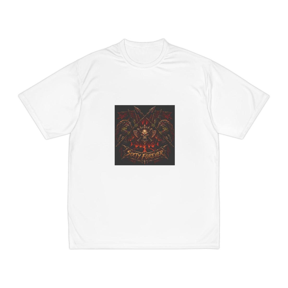 Skull & Roses Performance T-Shirt — 'Stay Fierce' Graphic