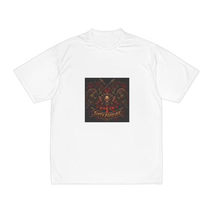 Skull & Roses Performance T-Shirt — 'Stay Fierce' Graphic
