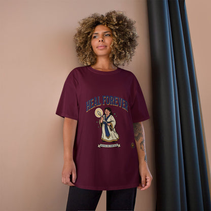 Heal Forever T-Shirt — Retro Saint Healing Graphic Tee