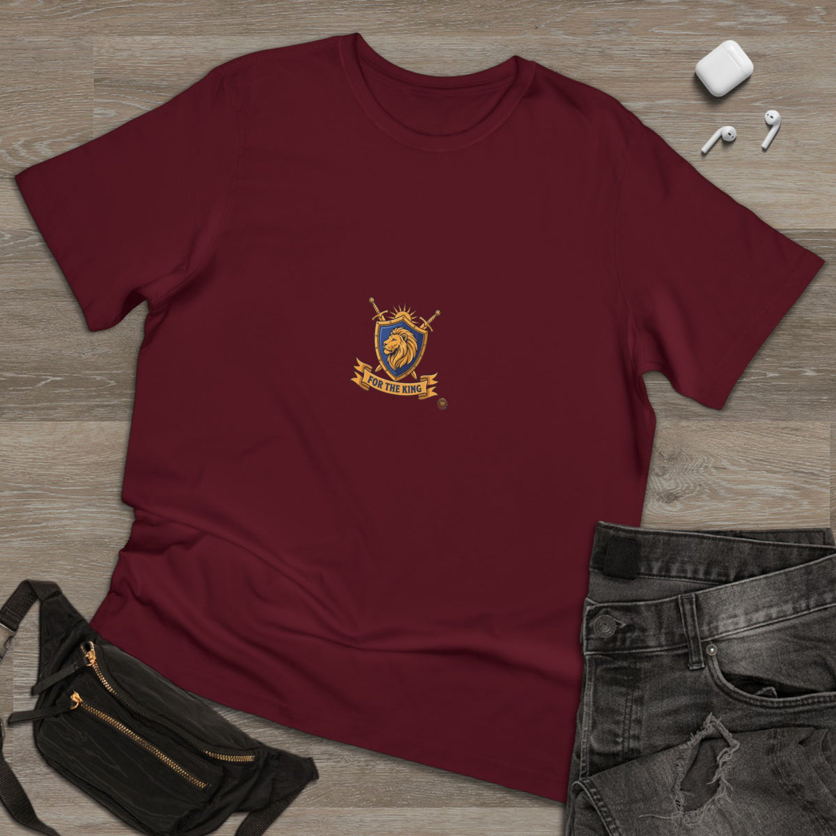 Lion Crest T-Shirt — Medieval Heraldry Emblem Tee