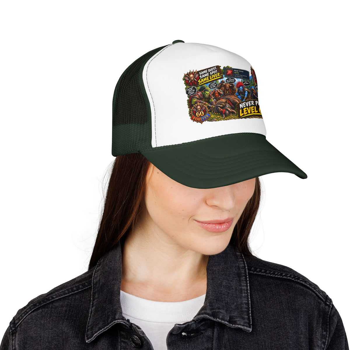 Red 'Til Dead Trucker Hat — Horror Zombie Foam Mesh Cap