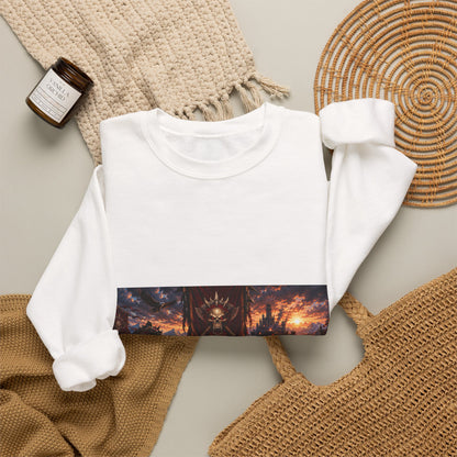 Crewneck Sweatshirt — Red Dead Scenic Game Logo Graphic