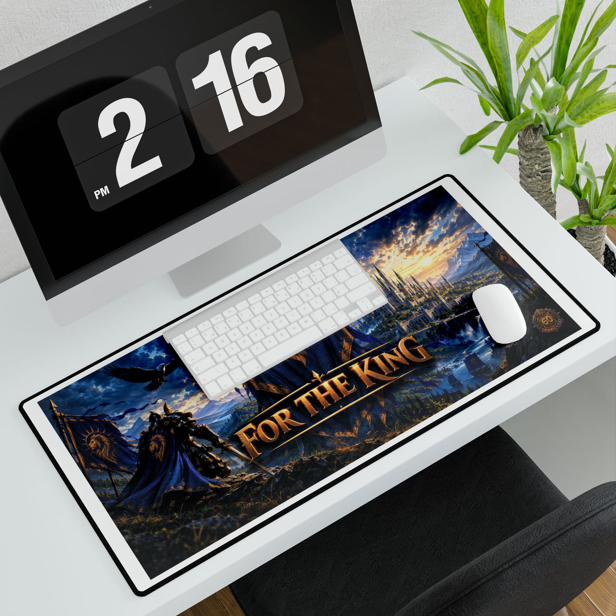 For The King Gaming Desk Mat — Epic Fantasy Mousepad