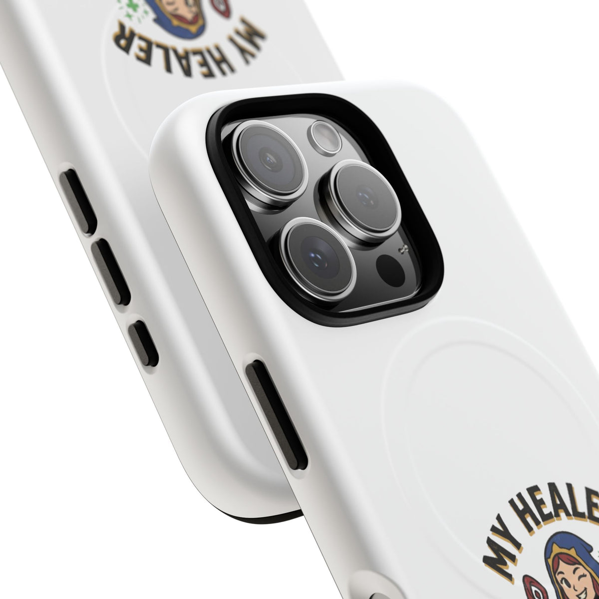 Phone Case — “My Healer Is My Wife” Cute RPG Healer Design, Tough Magnetic Protective Case