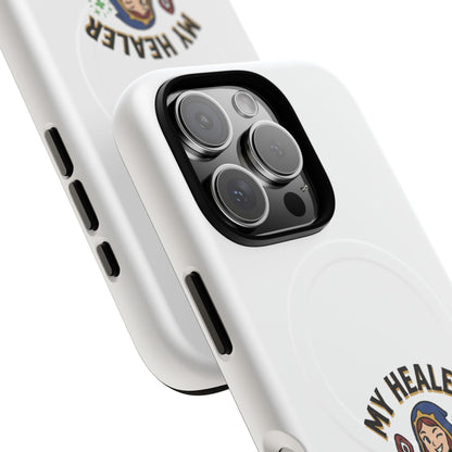 Phone Case — “My Healer Is My Wife” Cute RPG Healer Design, Tough Magnetic Protective Case