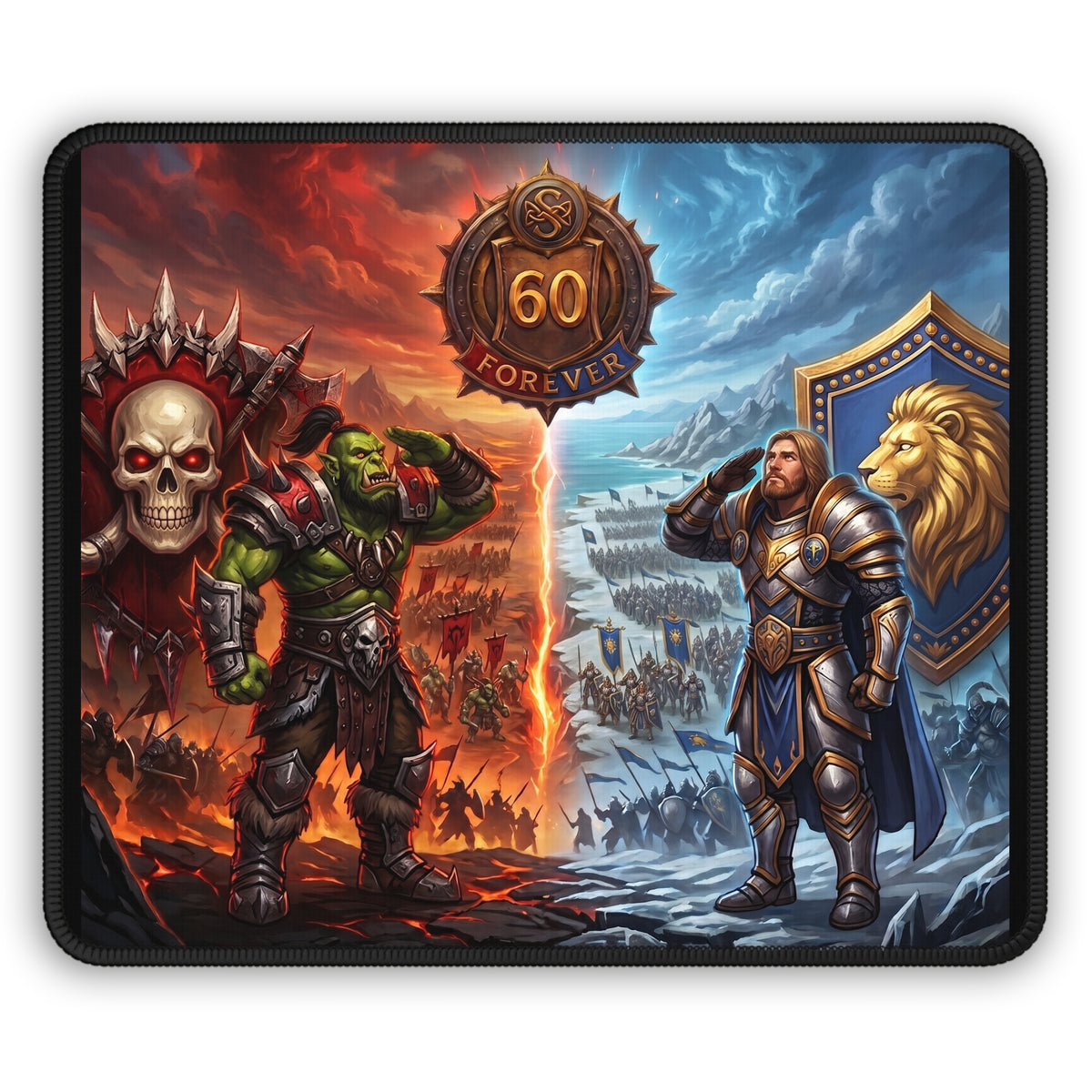 Gaming Mouse Pad — Alliance vs Horde 60 Forever Battle Mat