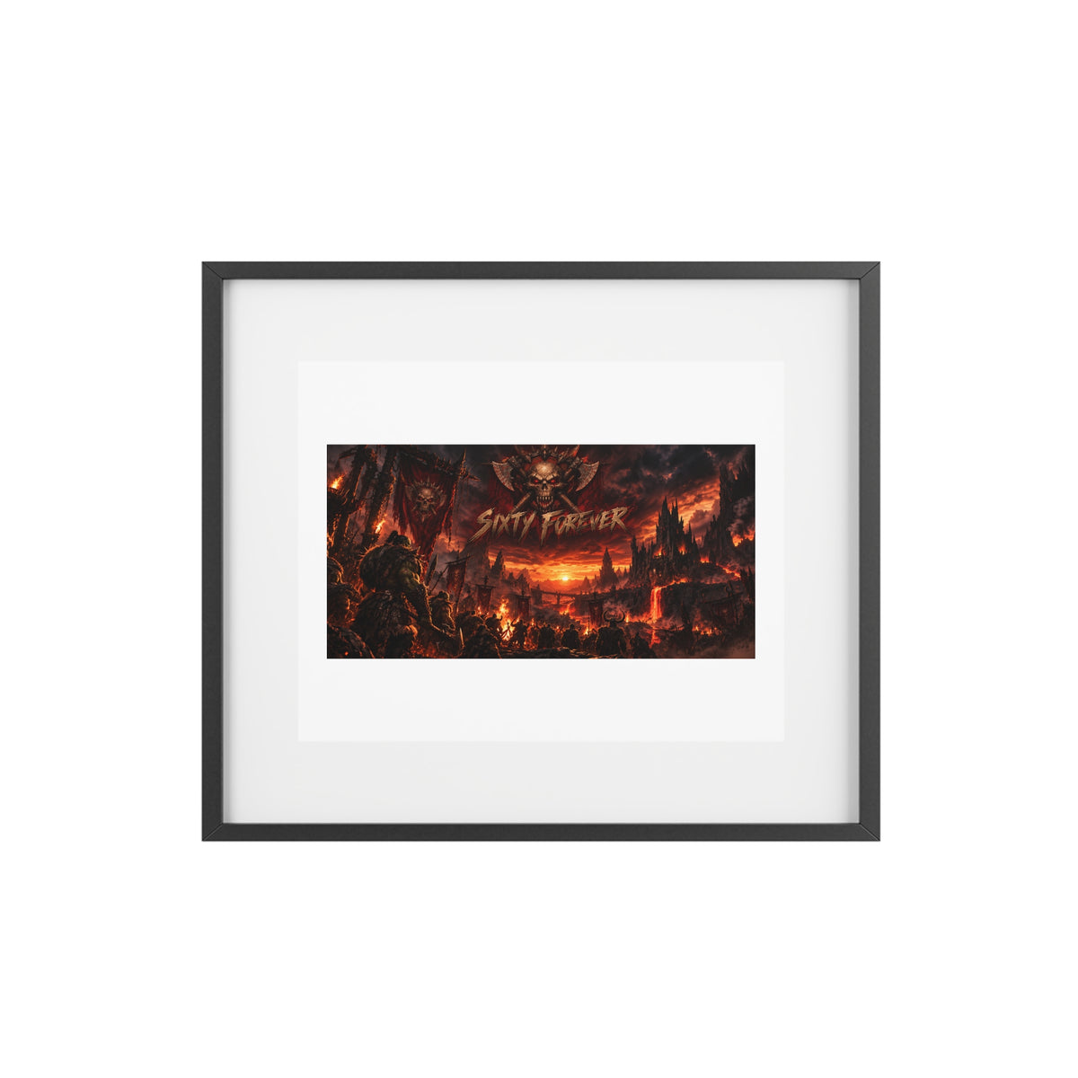 Framed Poster — Dark Fantasy 'Sinner' Matte Art Print