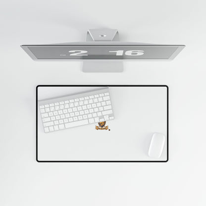 Minimalist Coat of Arms Desk Mat — Large Gaming & Office Mousepad