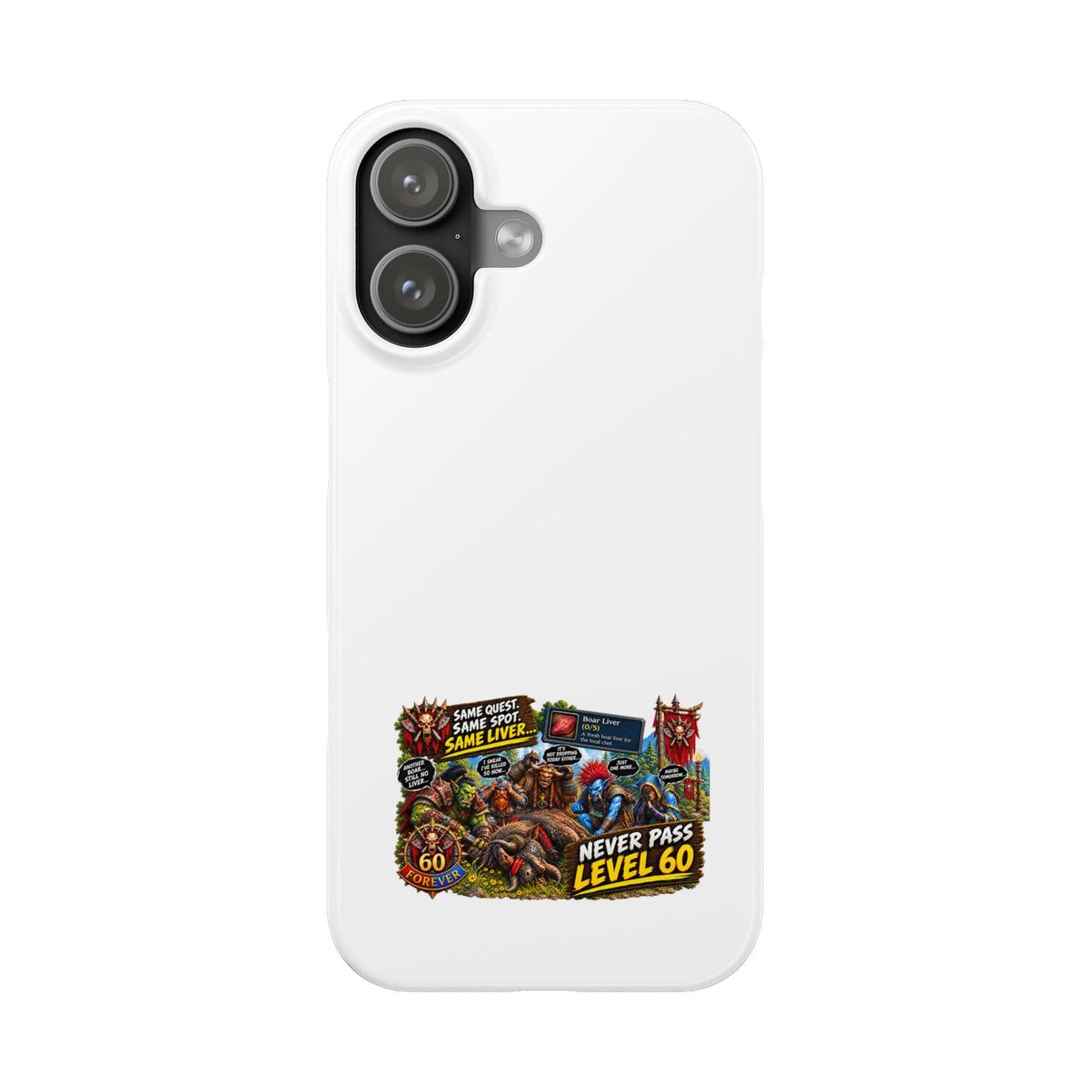 Level 60 Gamer Collage Slim Phone Case