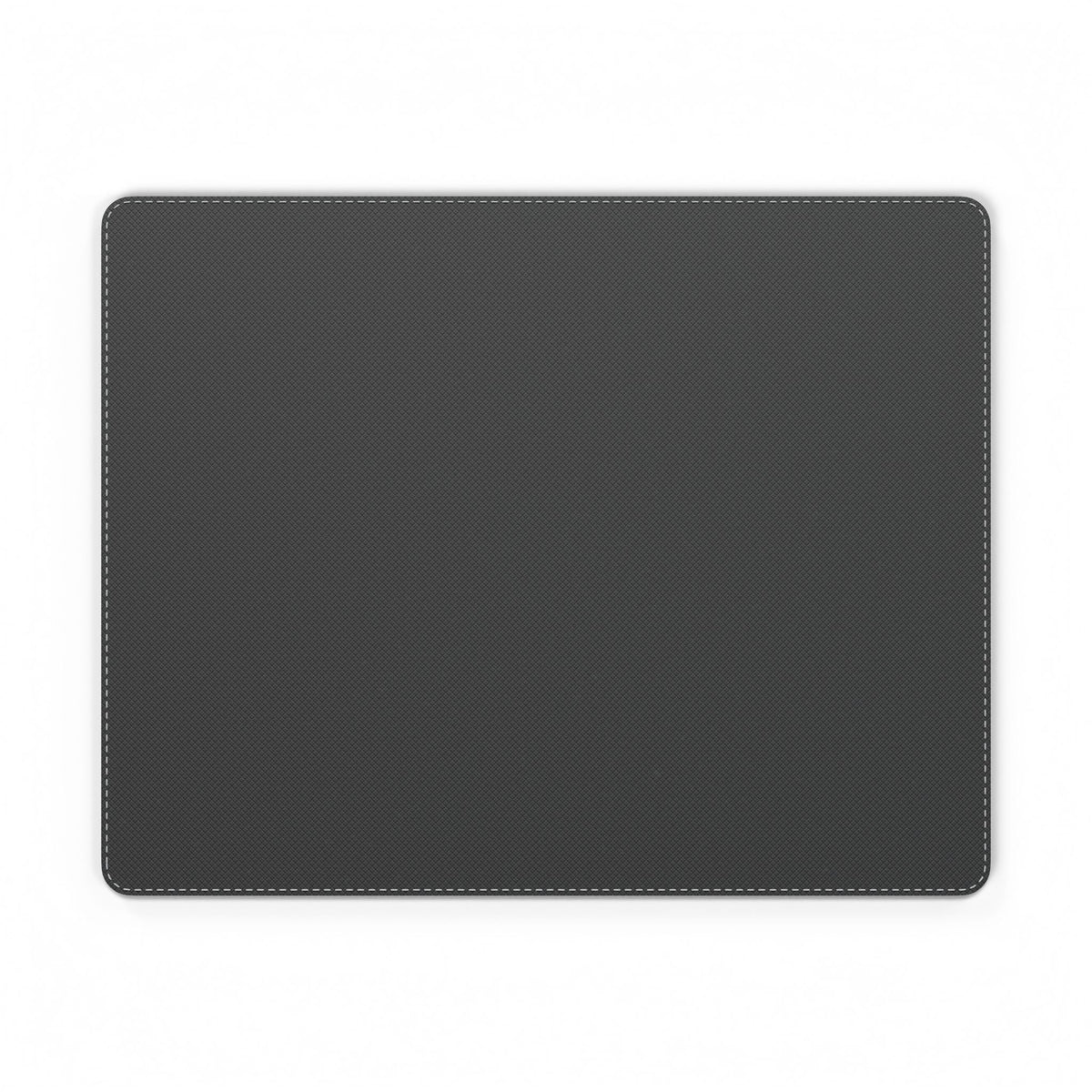PU Leather Mouse Mat — "Need Before Greed" Desk Mousepad, Rustic Treasure Chest Design