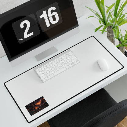 Lava City Gaming Desk Mat — Large RGB Mousepad for PC & Office