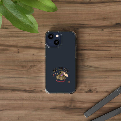 Clear Phone Case — "Need Before Greed" Treasure Chest Design