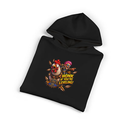 Honk If You’re Leveling Hoodie — Gamer Clown Retro Graphic Hoodie