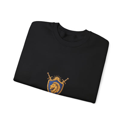 Lion Crest Crewneck Sweatshirt — Be the King Graphic