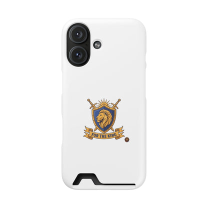 Lion Crest Phone Card Case — 'For The King' Slim Wallet Phone Case