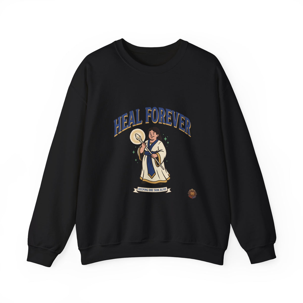 Heal Forever Sweatshirt — Vintage Saint Illustration Crewneck