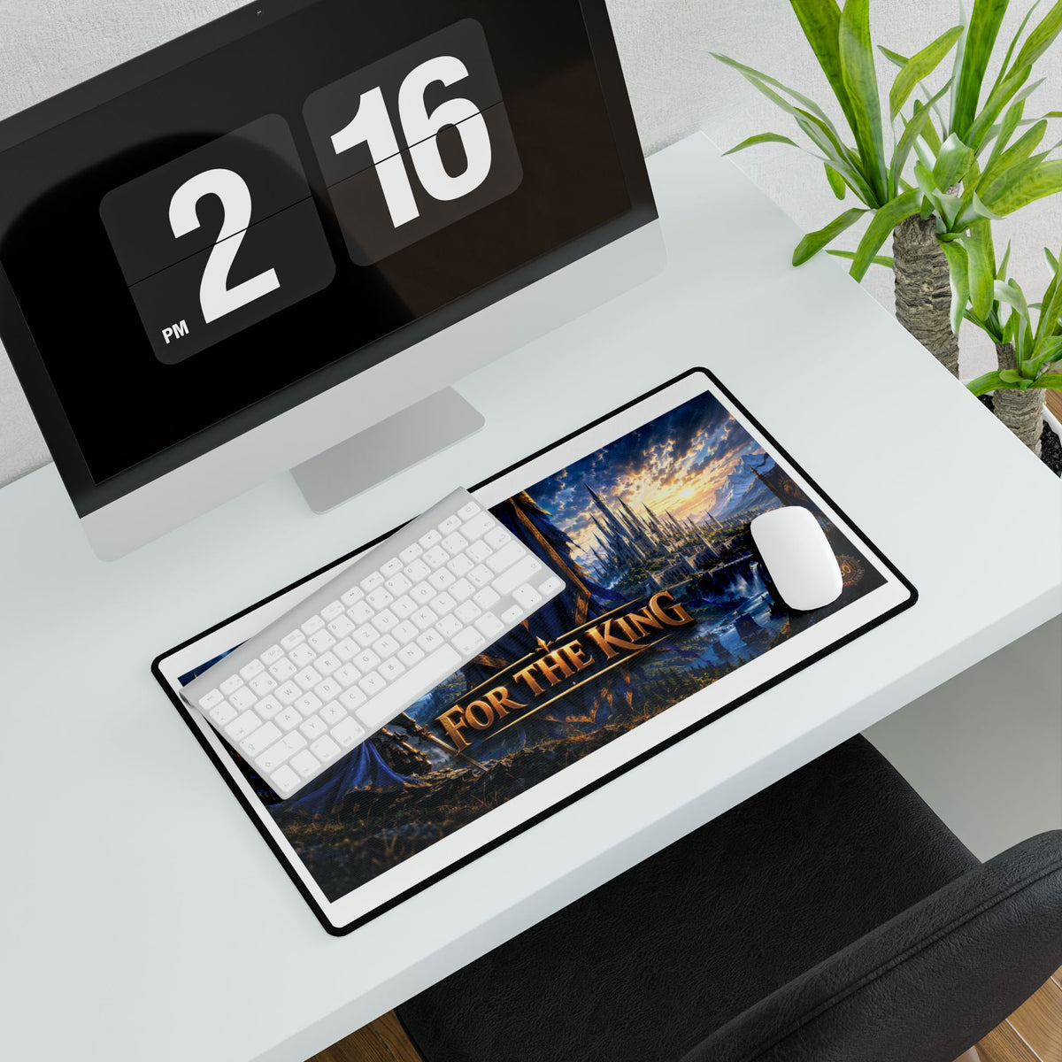 For The King Gaming Desk Mat — Epic Fantasy Mousepad